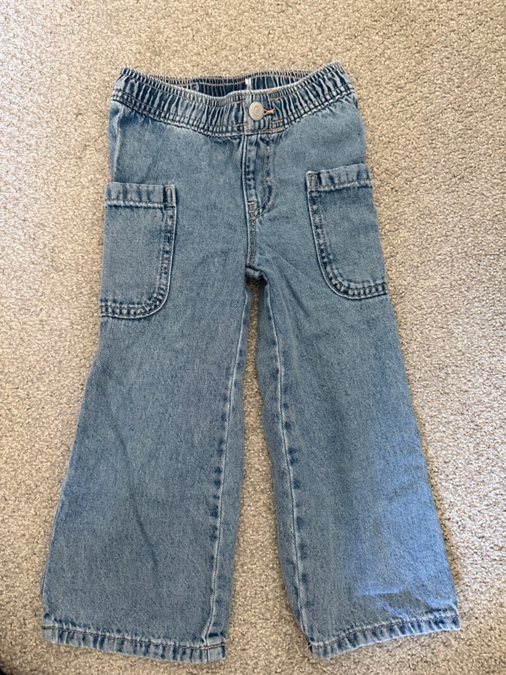 Old Navy Kids Light Blue Denim Cargo Jeans